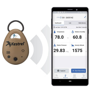 Data Logger Sem Fio Kestrel DROP D3 Temperatura, Umidade Relativa e Pressão Barométrica
