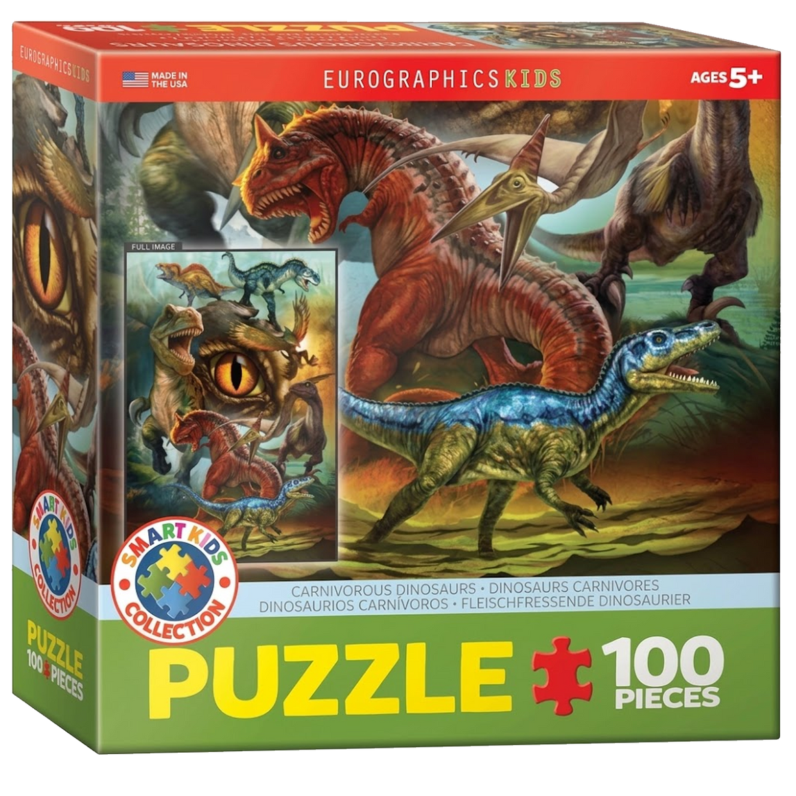 Quebra-Cabeça Dinossauros Carnívoros de 1000 Peças (+5)