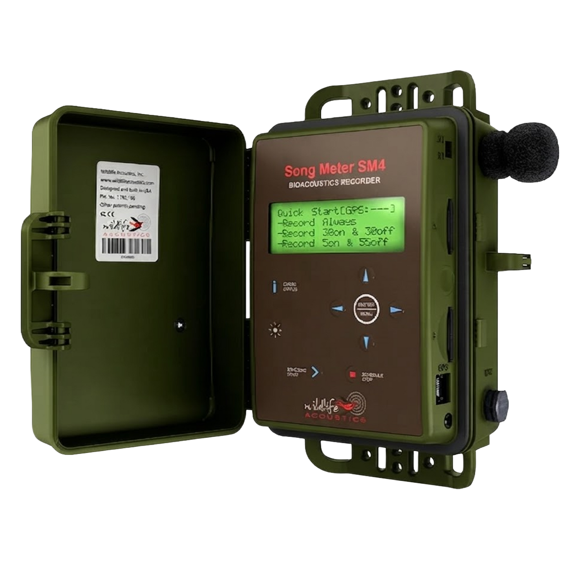 Medidor de Vocalizações SM4 Wildlife Acoustics