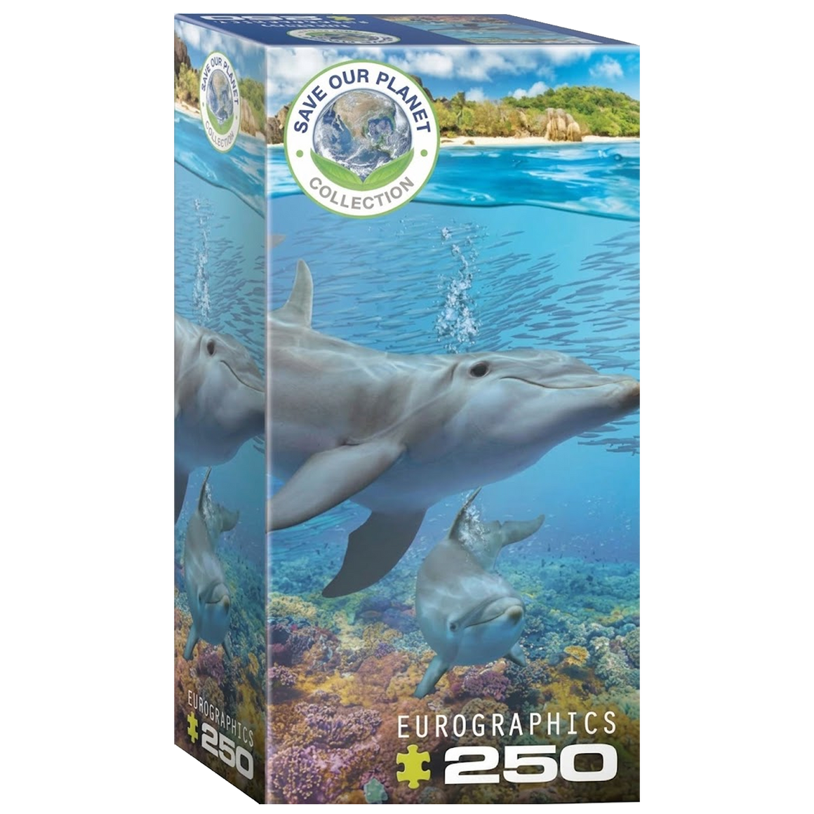 Quebra-Cabeça Golfinhos de 250 Peças (+5)