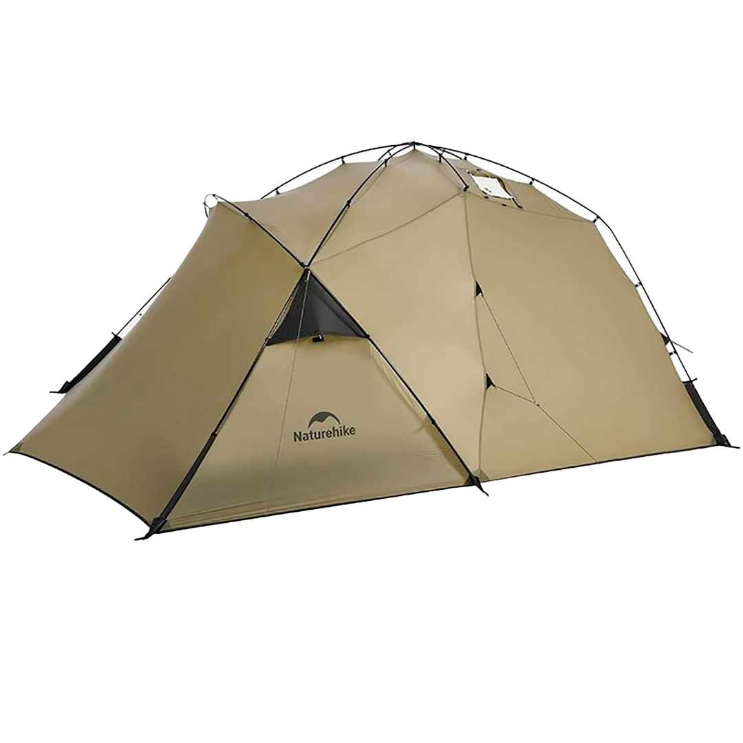 Naturehike 15D Ultraleve Camada Dupla À Prova D'Água 4 Estações Tenda com Chaminé Trekking Camping Ao Ar Livre