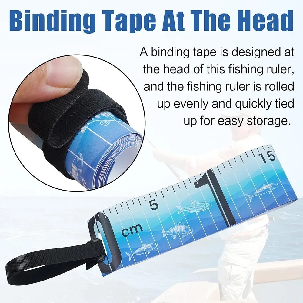 Mountable Fish Ruler Tape Cinta Métrica Impermeável Dobrável para Medir Peixes 90 cm - BIOWEB Brasil