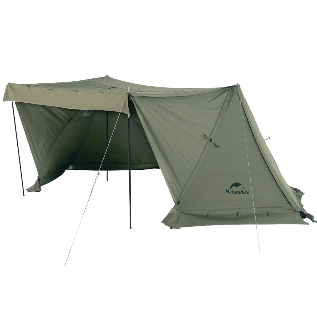 ARES TC Cotton Ridge Tent com janela de chaminé portátil espaçosa para acampamento ao ar livre Glamping