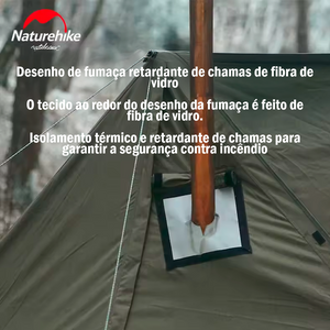 Naturehike Tenda de Acampamento Ares 1 Pessoa Algodão TC Impermeável 5,8 kg