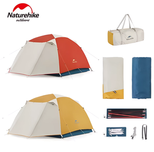 Tenda Dome Ultraleve para 2 Pessoas Pro Caminhadas ao Ar Livre Camada Dupla Impermeável Leve