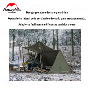 Naturehike Tenda de Acampamento Ares 1 Pessoa Algodão TC Impermeável 5,8 kg