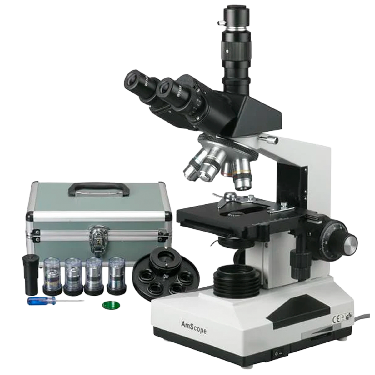 Microscópio Composto Trinocular AmScope Série T490 ²⁶