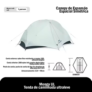 Monga UL. Tenda de caminhada ultraleve