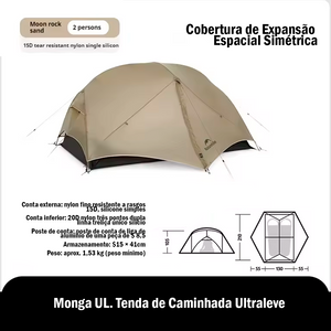 Monga UL. Tenda de caminhada ultraleve