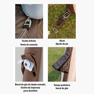 Naturehike Cloud Nest Hexagonal 10㎡ Pérgula inflável à prova d'água 2000mm UPF50+ para camping e praia: seu abrigo aéreo ideal