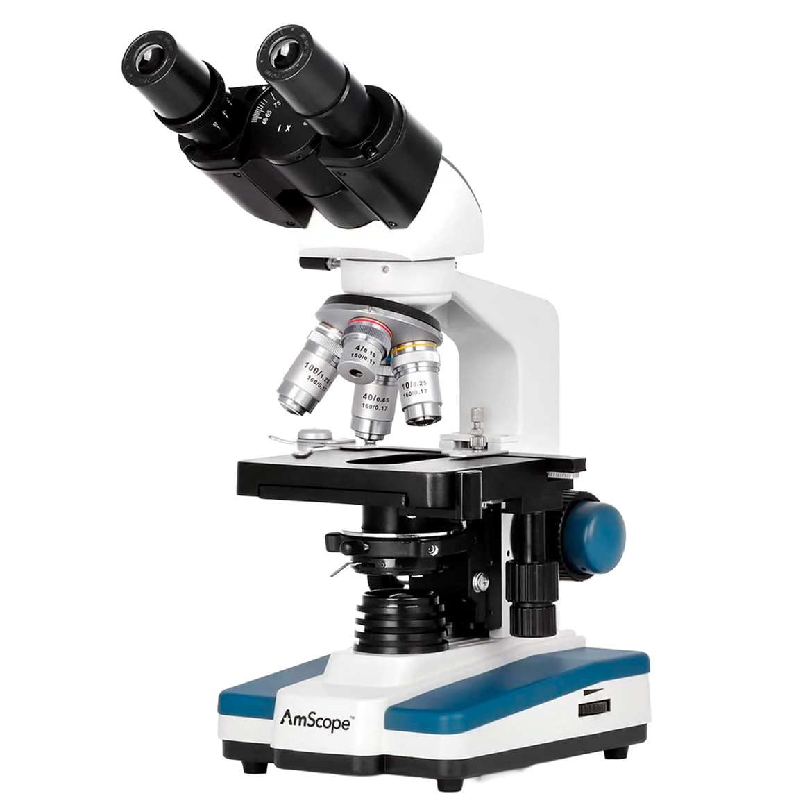 Microscópio Composto Binocular Série B120 40X–2500X com Cabeçote Siedentopf, Platina Mecânica 3D e Câmera Digital de 2 MP