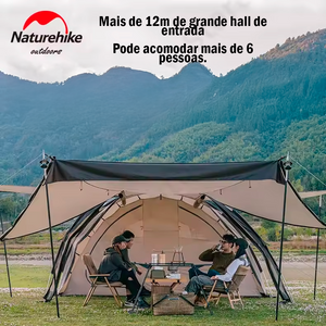 Tenda túnel Naturehike com Saia Anti-neve, à Prova d'água e Espaçosa para Camping, Piquenique e Viagens