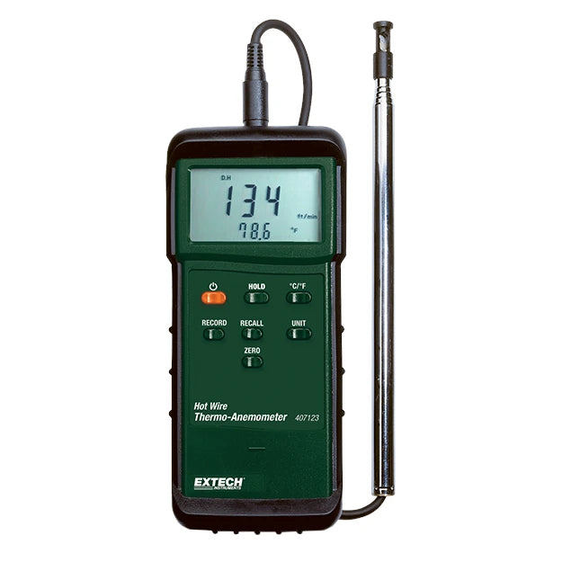 Termoanemômetro  Extech de Fio Quente Reforçado