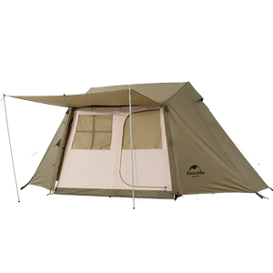 Tenda Naturehike Village 5.0 Ridge com saia de neve, automática, portátil, à prova d'água e reforçada para camping e caminhadas