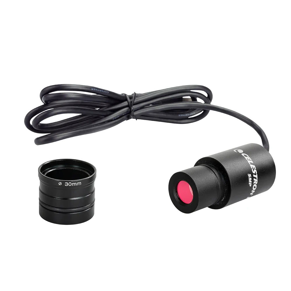 Câmeras Digitais para Microscópios Celestron 5MP Ocular de 23 mm e 30 mm