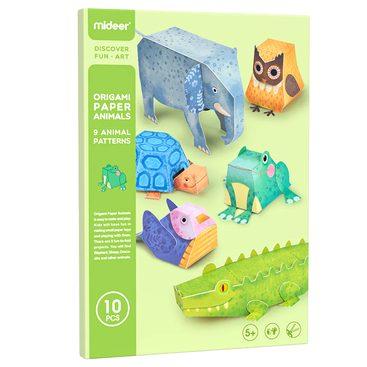 Modelo de Papel Animais de 10 Peças (+5)