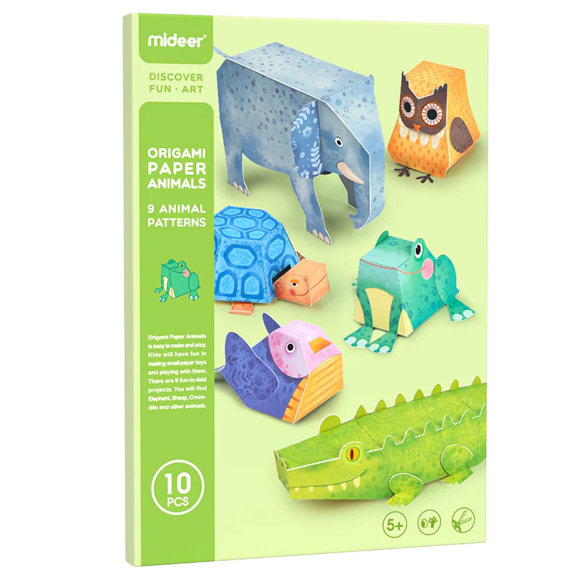 Modelo de Papel Animais de 10 Peças (+5)