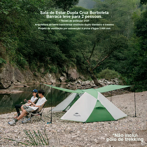 Naturehike Butterfly-Cross Ultraleve Portátil Quarto Duplo Tenda 2 Pessoas 210T À Prova D 'Água PU3000 Camping Trekking
