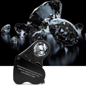 Lupa de Joias 30X e 60X com Iluminação LED