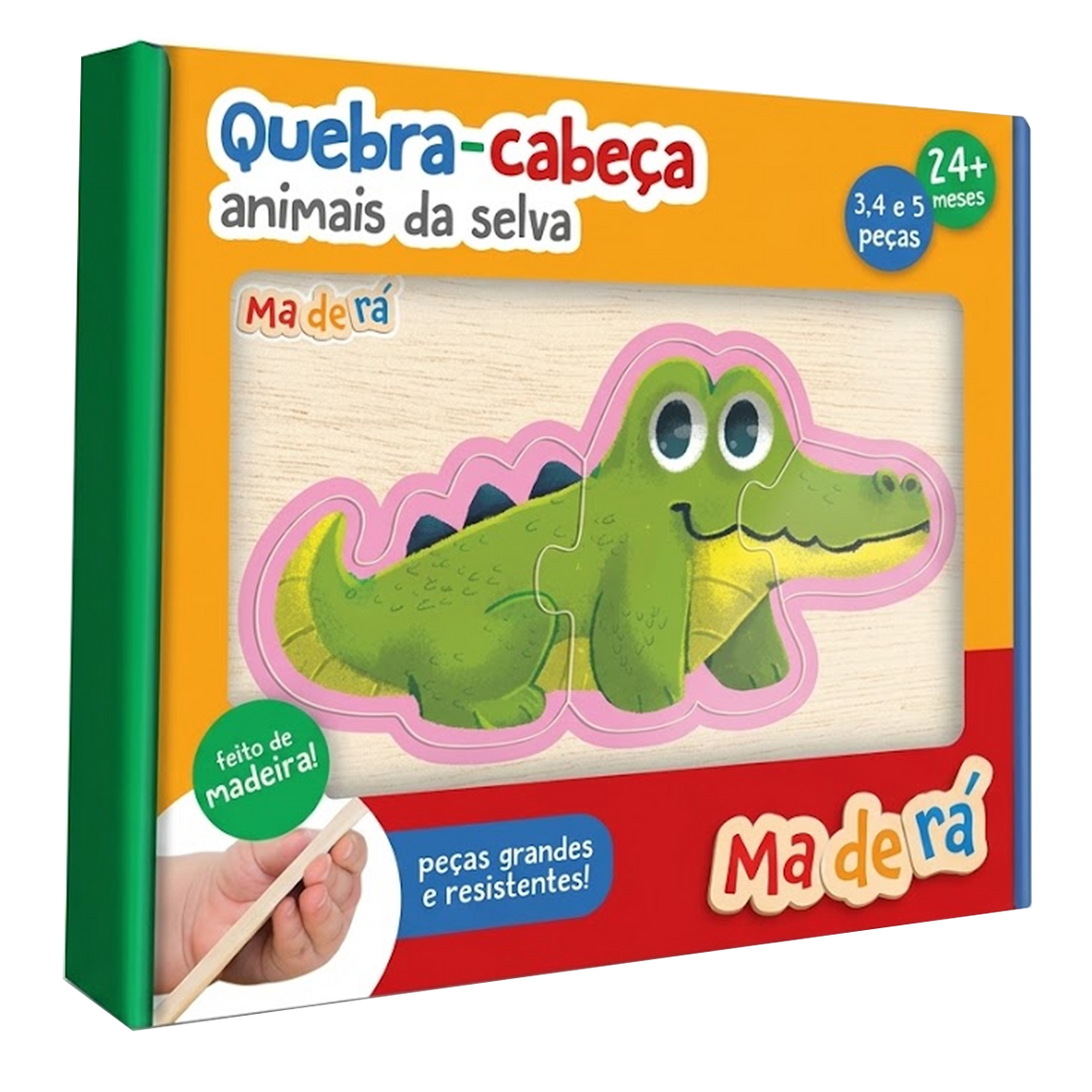 Quebra-Cabeça Animais da Selva de 48 Peças (+4)