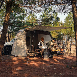 Tenda lateral Naturehike para SUV com Fixação Traseira: toldo à Prova d'Agua com Revestimento Prateado e Proteção Solar