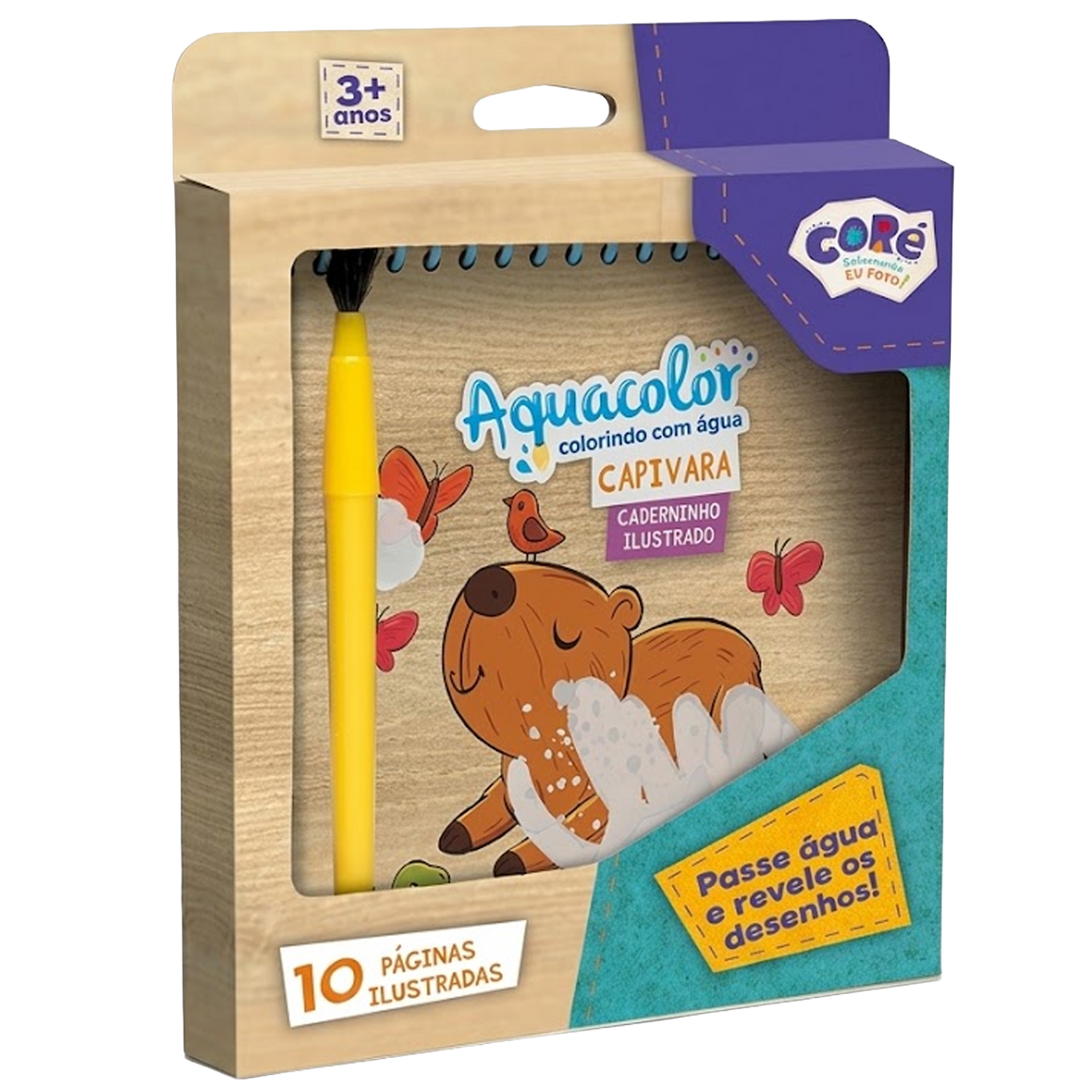 Livro de AquaColor Capivara Reutilizável (+4)