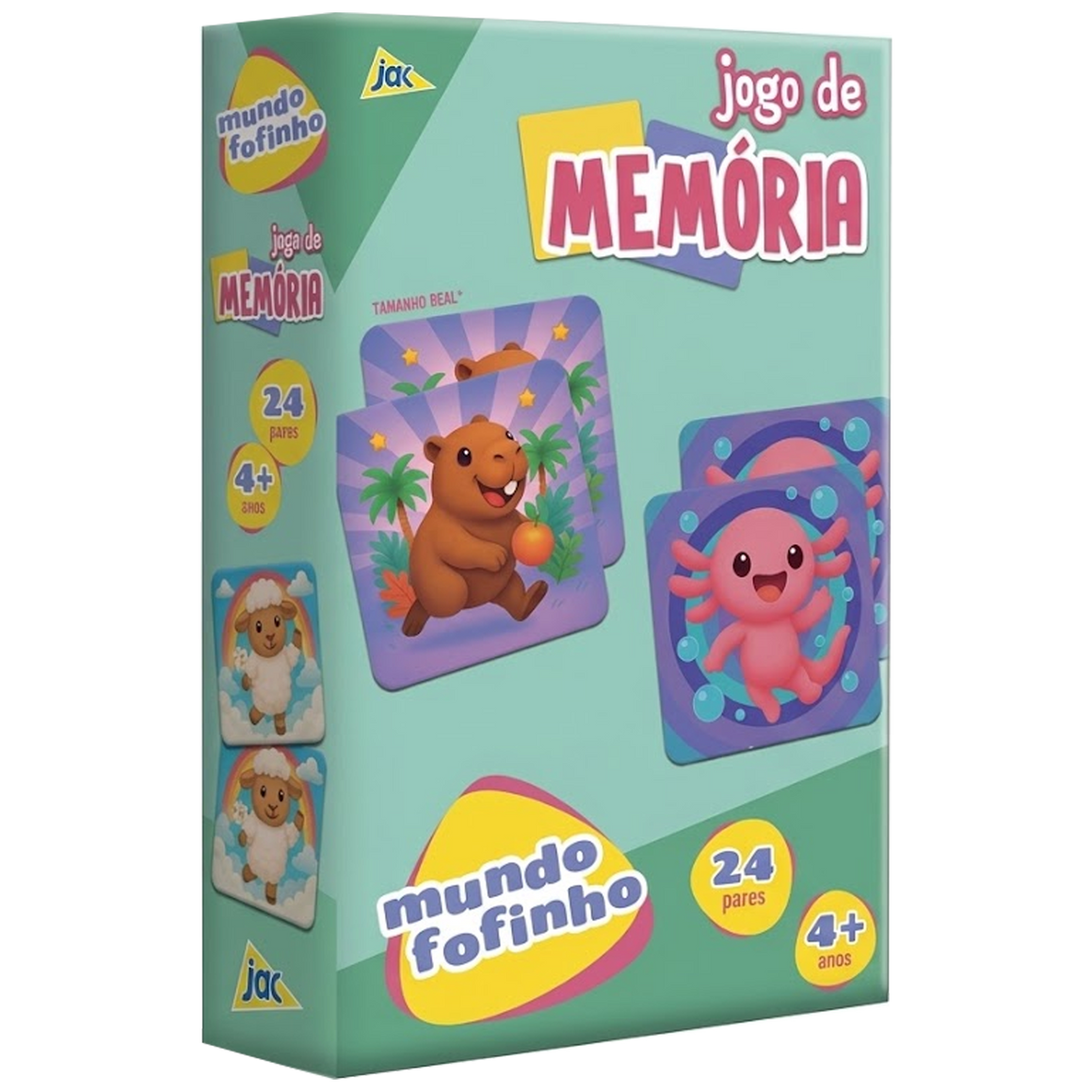 Jogo de Memória Mundo Fofinho de Animais (+3)