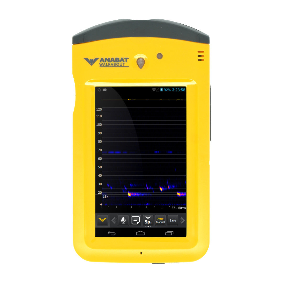 Detector Ativo de Morcegos Anabat Walkabout de Espectro Completo e Zero Crossing com Tela Sensível ao Toque