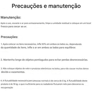 Airbag Impermeável Naturehike de 28L