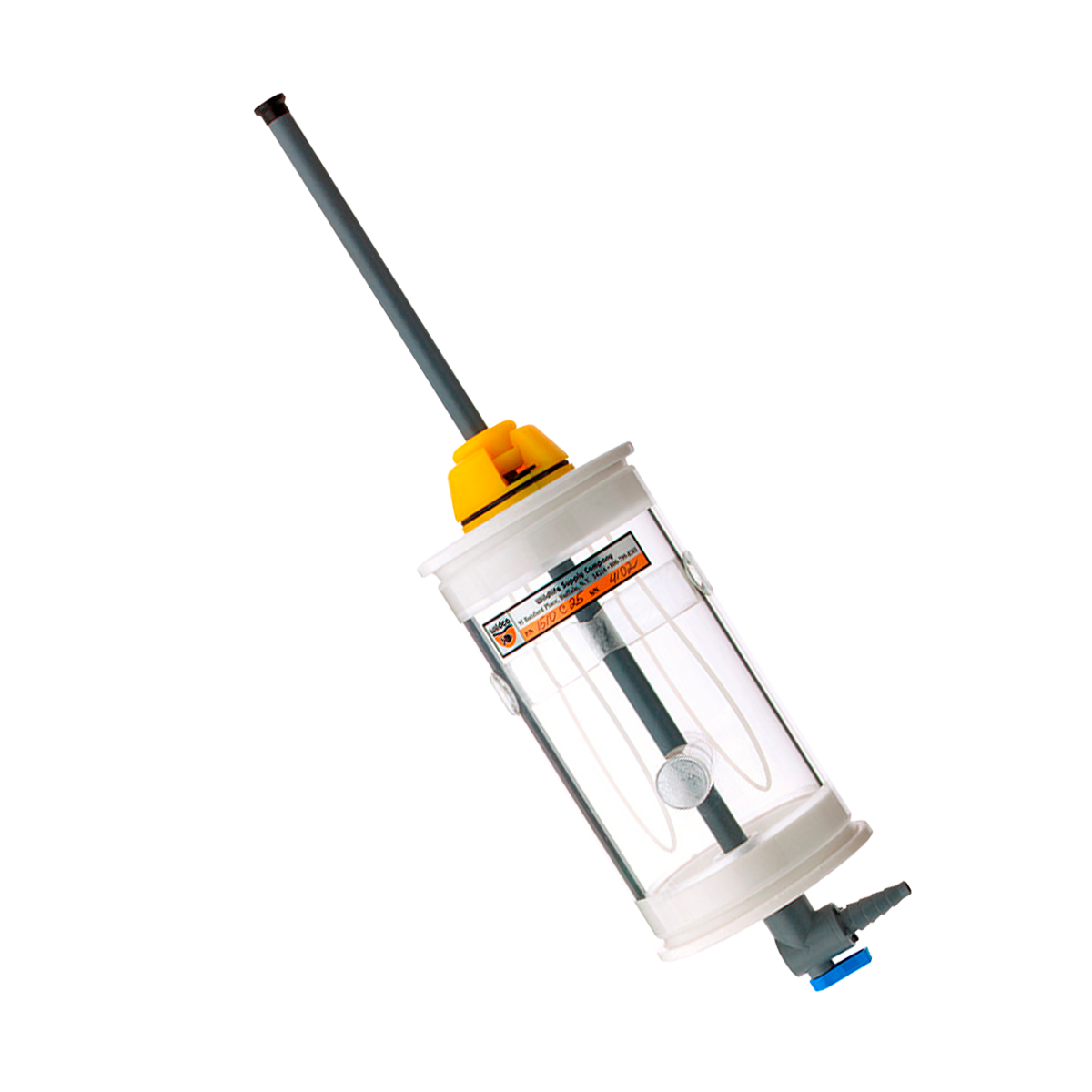 Amostrador de Água Kemmerer Wildco Vertical em Acrílico TT PU