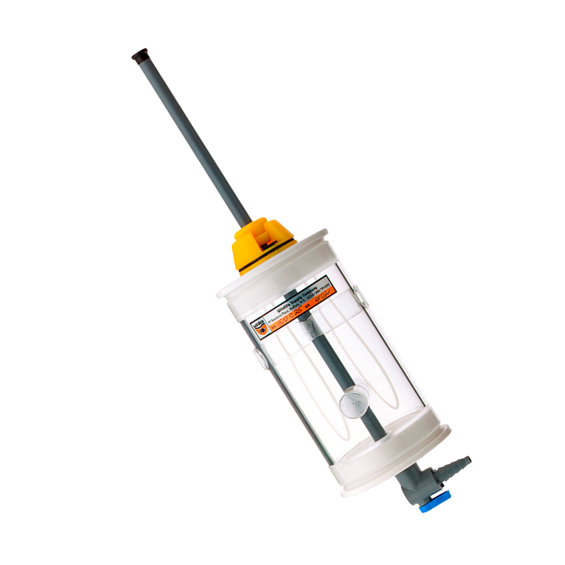 Amostrador de Água Kemmerer Wildco Vertical em Acrílico TT PU