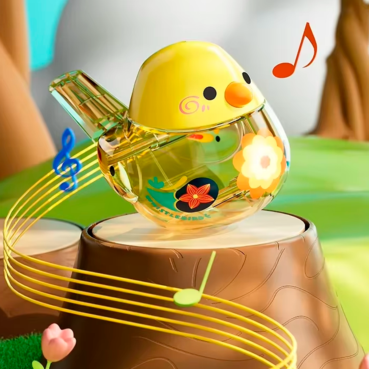 Apito de Água para Pássaros Divertido Pássaro Aquático para Aprender (+3)