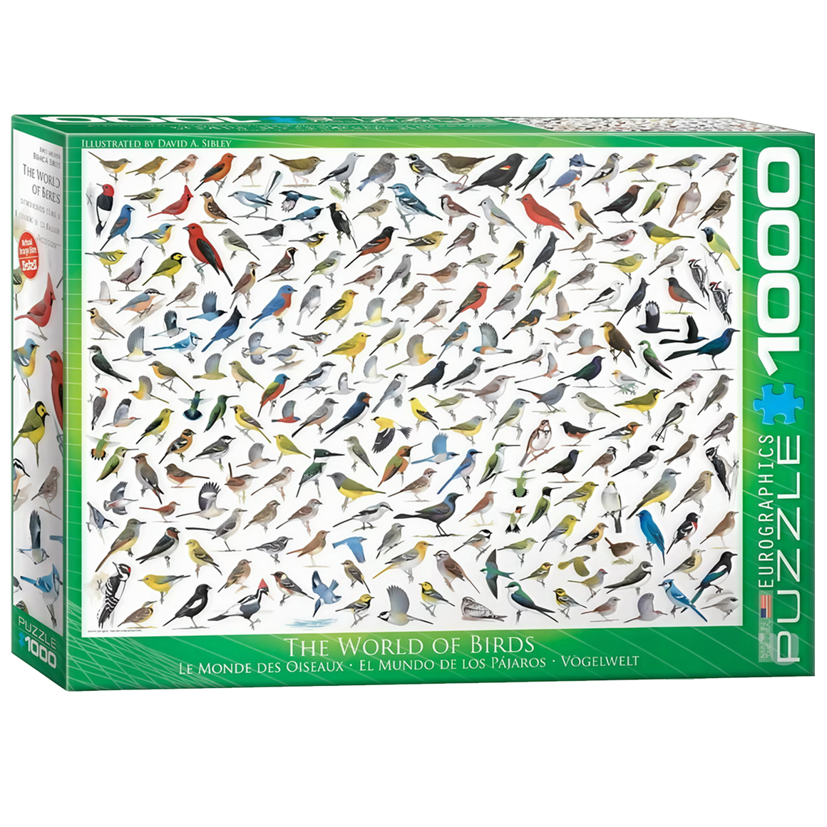 Quebra-Cabeça  O Mundo das Aves  até 2000 Peças (+5)