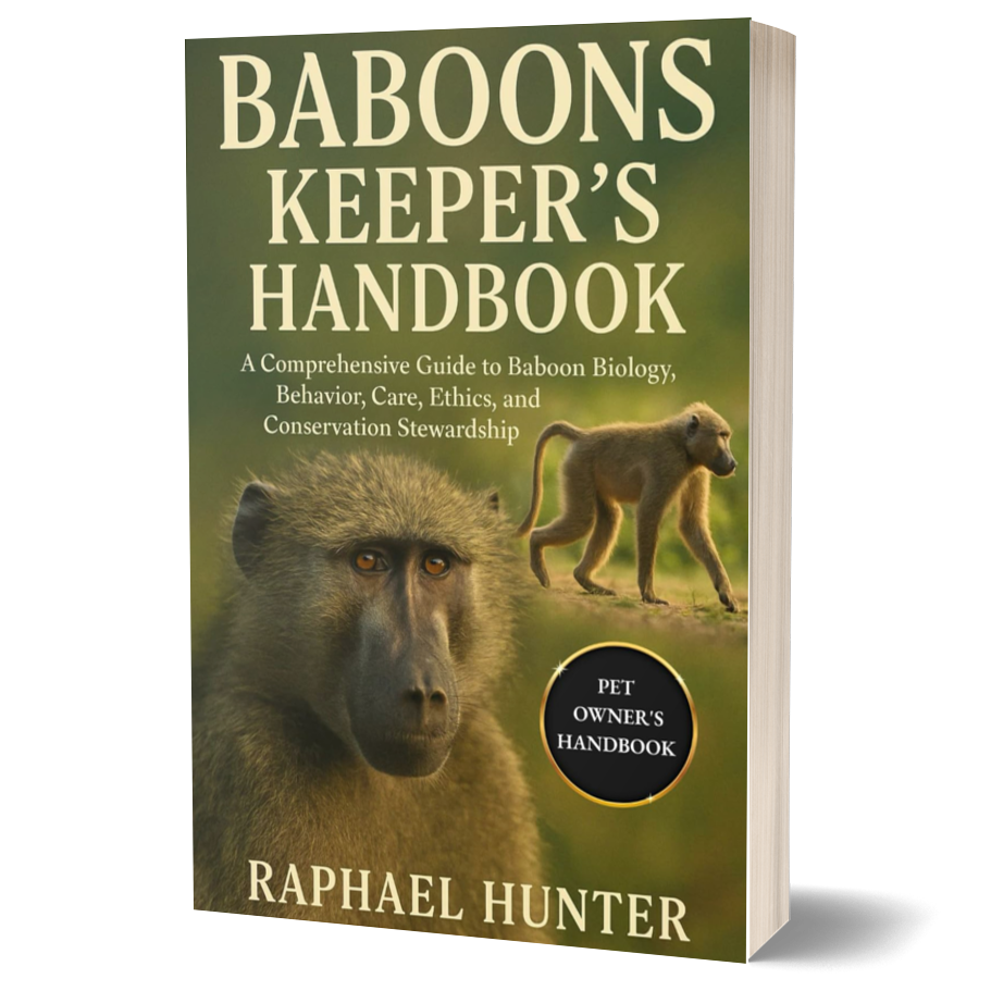 Baboons Keeper's Handbook: A Comprehensive Guide to Baboon Biology, Behavior, Care, Ethics, and Conservation Stewardship