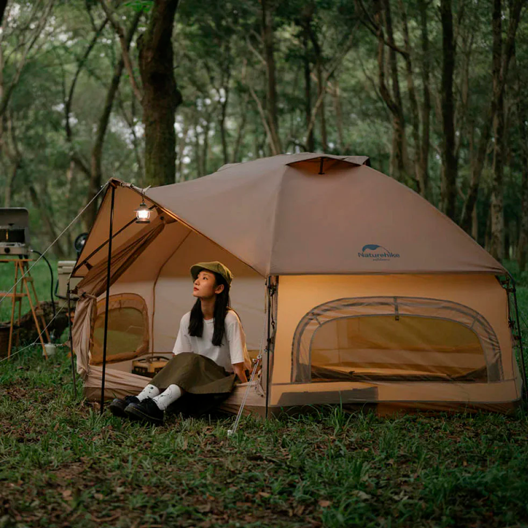 Barraca Hexagonal de Estrutura Integrada Naturehike MG para 3-4 Pessoas