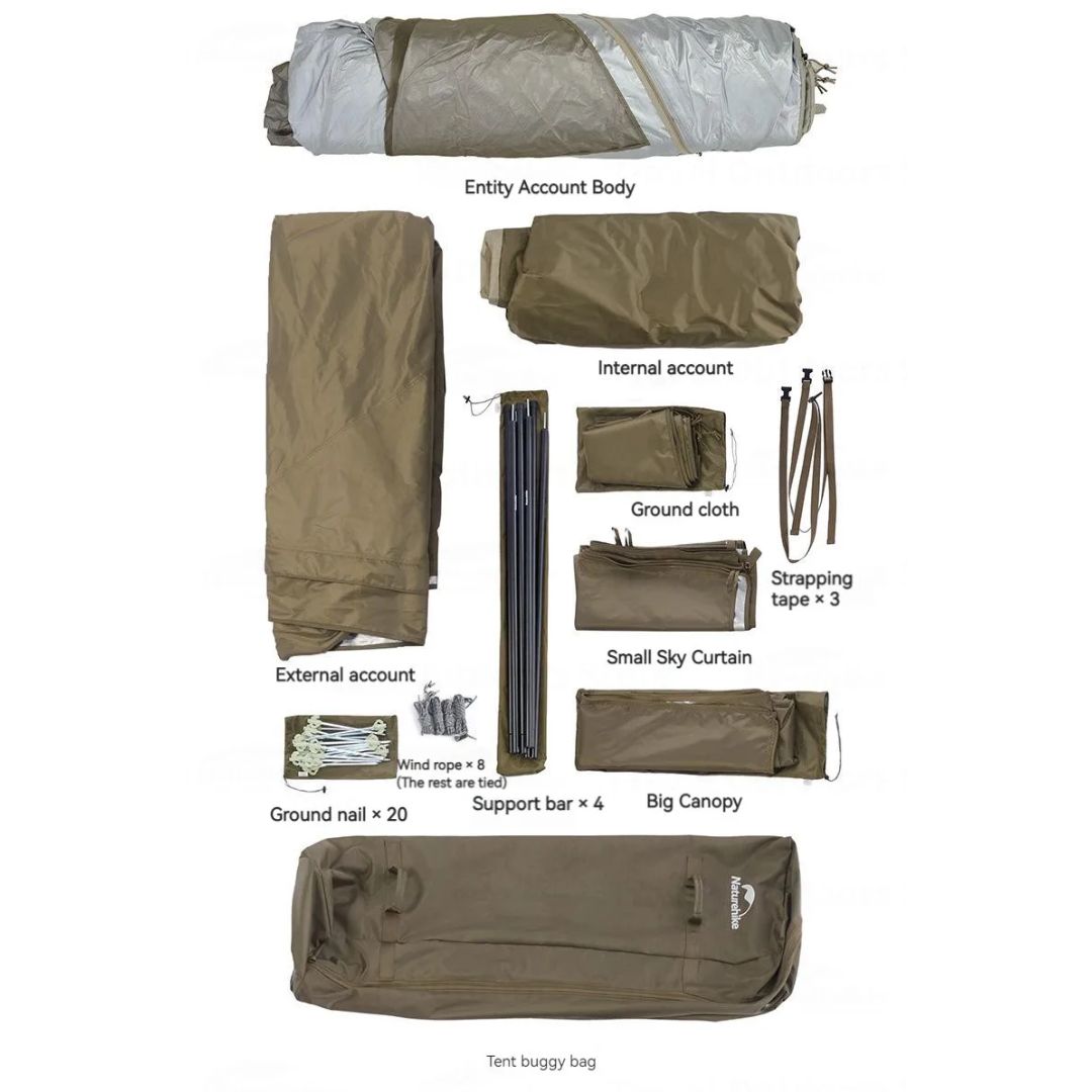 Barraca Village Suite Ridge Automática Para 9 a 12 Pessoas Naturehike