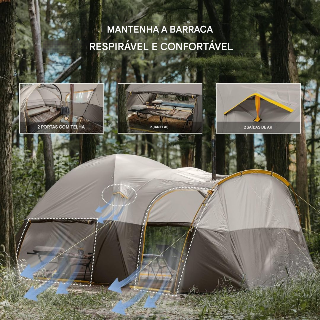 Barraca de Camping NatureHike KOTA 6 para 6 Pessoas
