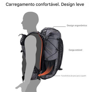 Mochila de Montanha Multifuncional com Capa de Chuva Naturehike até 60+5L