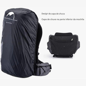Mochila de Montanha Multifuncional com Capa de Chuva Naturehike até 60+5L