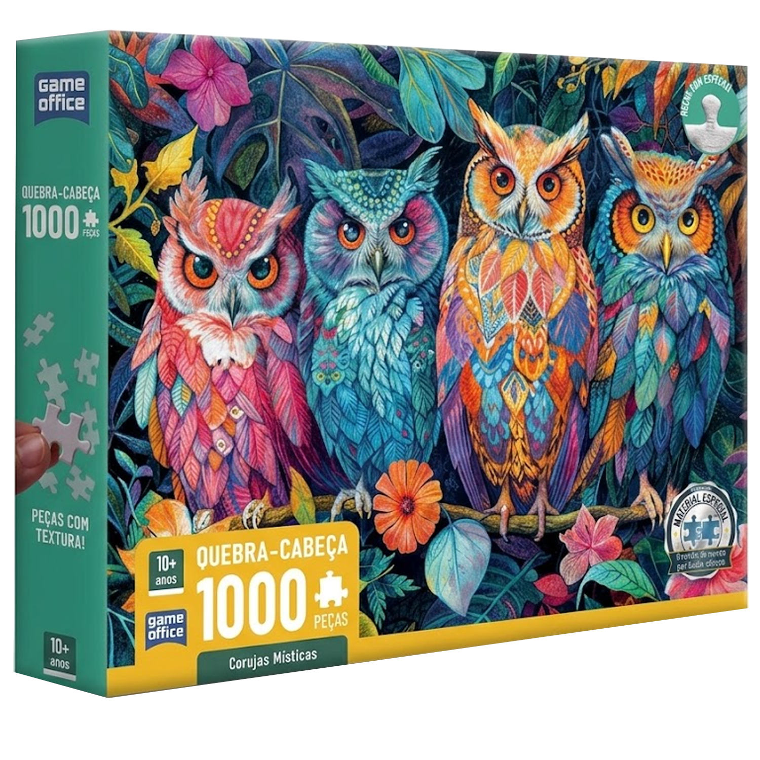 Quebra-Cabeça Corujas Místicas de 1000 Peças (+12)