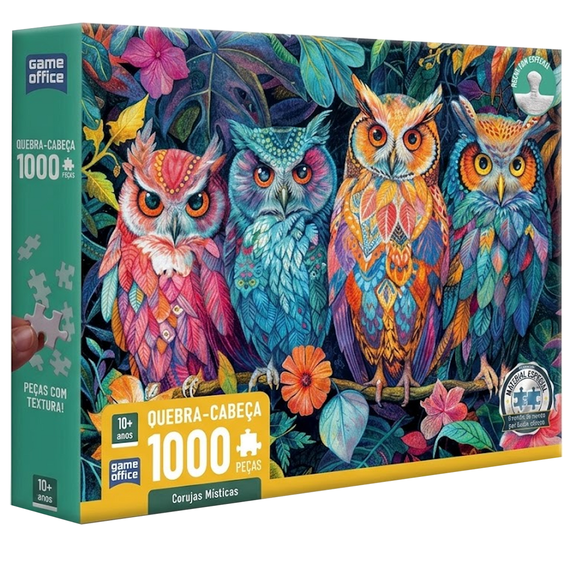 Quebra-Cabeça Corujas Místicas de 1000 Peças (+12)