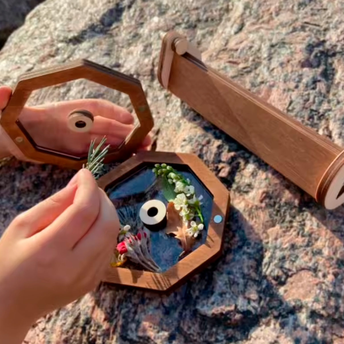 Caleidoscópio de Madeira DIY (+3)