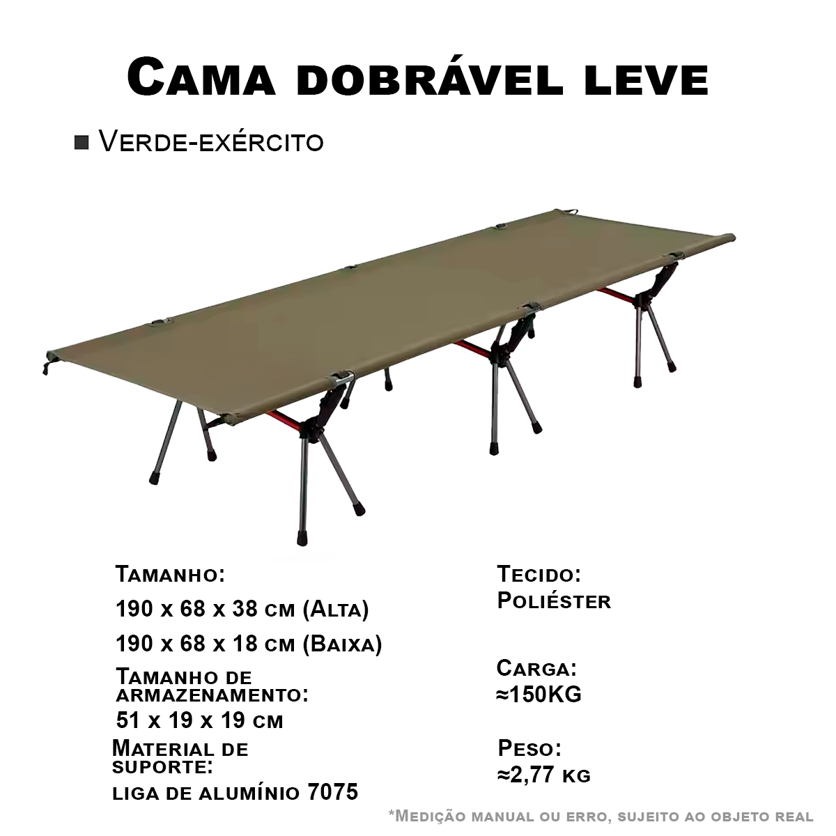 Cama de Camping Portátil