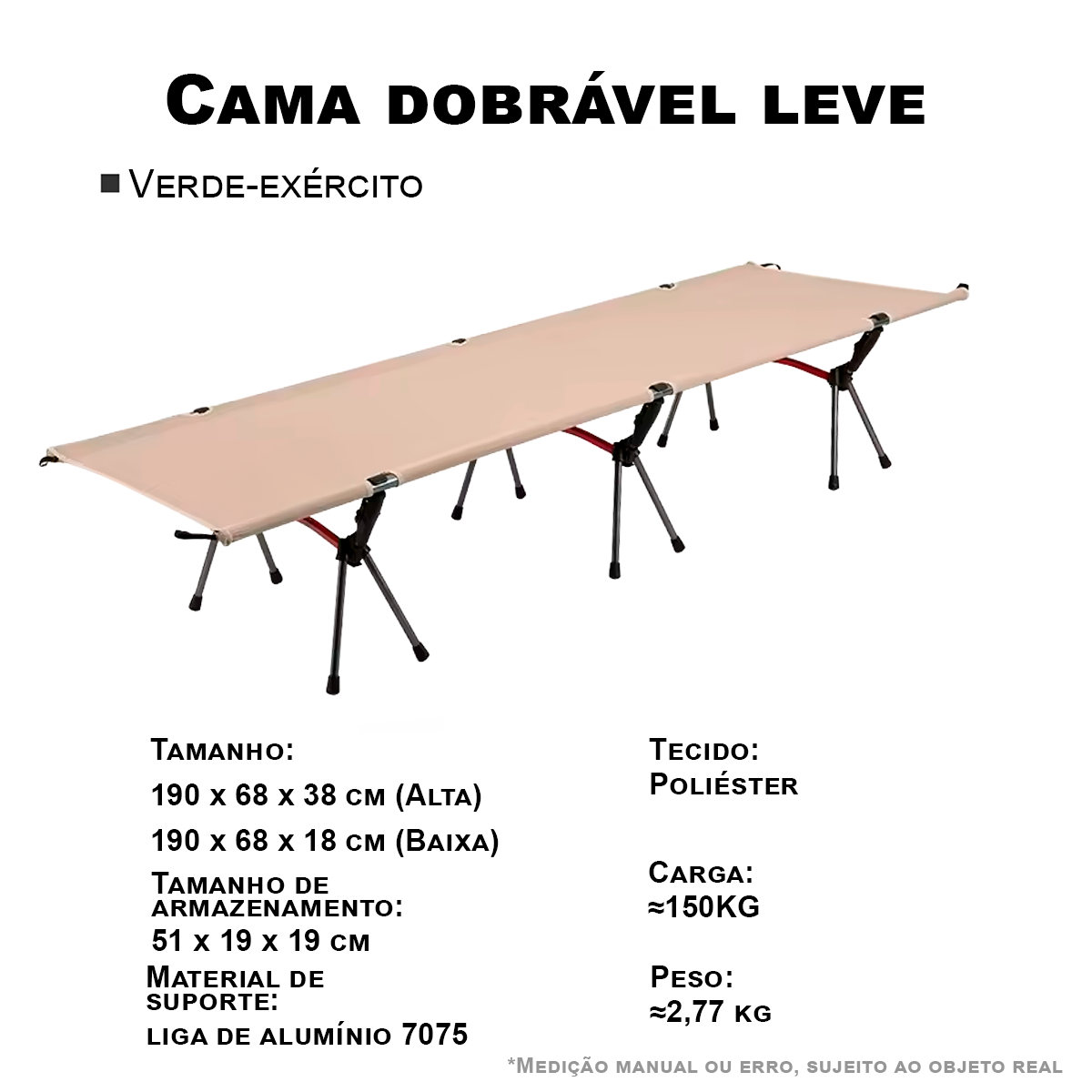 Cama de Camping Portátil