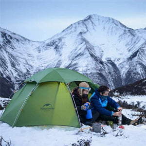 Barraca de acampamento NatureHike T Zipper 2 pessoas quatro estações dupla camada à prova de vento