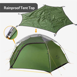Barraca de acampamento NatureHike T Zipper 2 pessoas quatro estações dupla camada à prova de vento