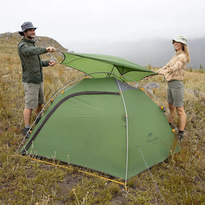 Barraca de acampamento NatureHike T Zipper 2 pessoas quatro estações dupla camada à prova de vento