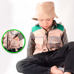 Colete e Chapéu de Explorador para Crianças, Kit de Aventura ao Ar Livre (+3)