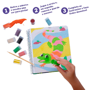 Colorindo com Areia de Animais (+6)