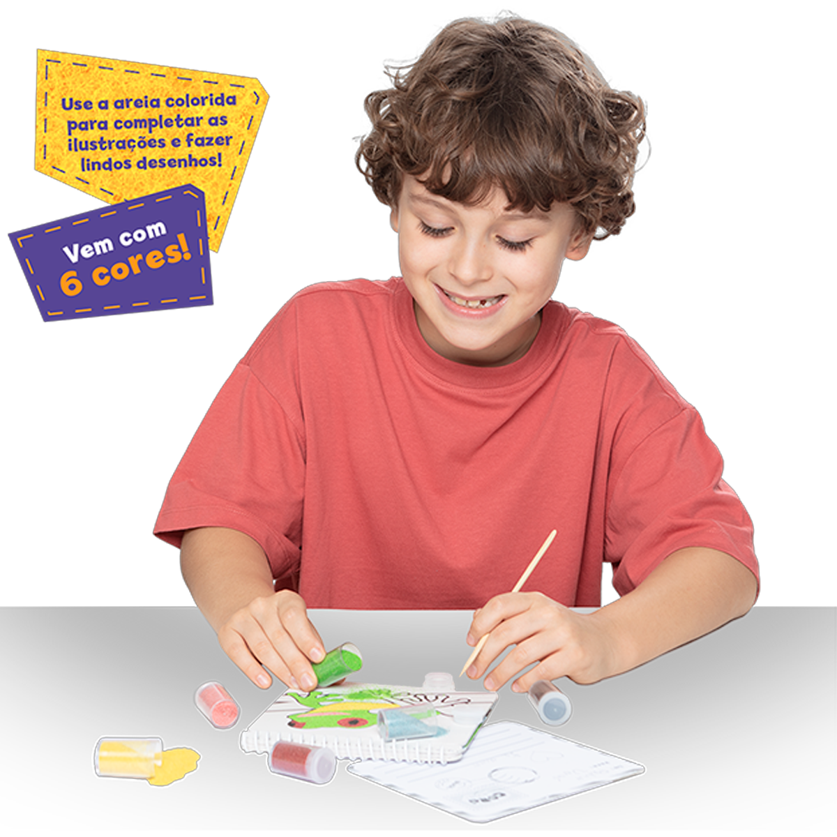 Colorindo com Areia de Animais (+6)